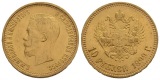 7,74 g Feingold. Zar Nikolaus II. (1894 - 1917)