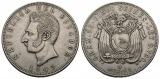 18 g Feinsilber. Sucre / Wappen Ecuadors