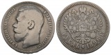 18 g Feinsilber. Nikolai II. (1894 - 1917)