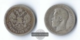 Russland, 50 Kopeken  1896   Nikolaus II.   FM-Frankfurt  Fein...