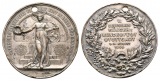 Stuttgard, Medaille 1896; Kupfer versilbert, Henkelspur u. gel...