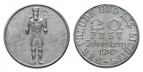 Schneeberg, Bergbau-Medaille 1982; Aluminium, 0,98 g, Ø 20,5 mm