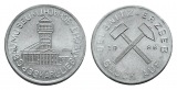 Oelsnitz, Bergbau-Medaille 1986; Aluminium, 1,69 g, Ø 20,5 mm