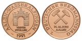 Aalen-Wasseralfingen, Bergbau-Medaille 1991; Kupfer, 12,38 g, ...