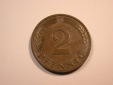 E23 BRD  2 Pfennig 1959 D in ss+  Originalbilder