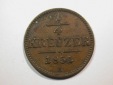 E23  RDR Österreich  1/4 Kreuzer 1851 A in f.ss   Originalbilder