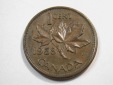E25 Kanada  1 Cent 1958 in ss-vz   Originalbilder