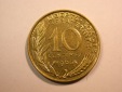 E25 Frankreich  10 Centimes 1965 in f.st/ST  Originalbilder