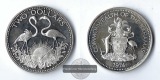 Bahamas,  2 Dollar  1974 Silver Proof Issue  FM-Frankfurt  Fei...