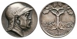 Linnartz Bismarck, Silbermedaille 1895, zum 8o. Geburtstag, Be...