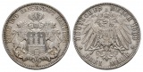 Linnartz KAISERREICH Hamburg 3 Mark 1909 J, ss+