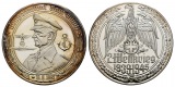 Linnartz 2. Weltkrieg Silbermedaille o.J. (Steiner), Großadmi...