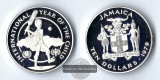 Jamaika,  10 Dollar  1979  Jahr des Kindes FM-Frankfurt  Feins...