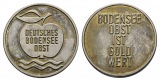 Deutsches Bodenseeobst - Medaille o.J.; Alu, versilbert, 1,43 ...