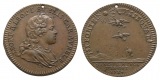 Lorraine, Medaille 1714, gelocht; Bronze, 7,09 g, Ø 27 mm
