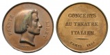 Paris, Medaille 1844; moderne Nachbildung; Kupfer, 18,4 g, Ø ...