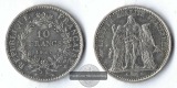 Frankreich,  10 Francs  1967 Herkules FM-Frankfurt  Feinsilber...