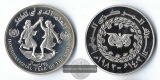 Yemen,  25 Rials  1983 Jahr des Kindes  FM-Frankfurt  Feinsilb...