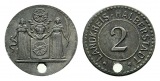 Halberstadt, Notgeld, 2 Pfennig o.J., gelocht