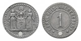 Halberstadt, Notgeld, 1 Pfennig o.J., gelocht