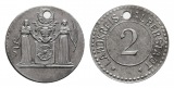 Halberstadt, Notgeld, 2 Pfennig o.J., gelocht