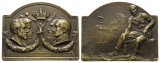 Belgien; Bergbauplakette 1903, Bronze, 40,89 g, 50,4 x 39,6 mm