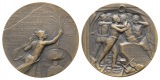 Schweiz; Bergbaumedaille-Tunnelbau 1906, Bronze, 26,39 g, Ø 3...