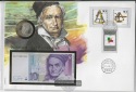 Numisnotenbrief - Deutschland Carl Friedrich Gauss 10DM &5 DM ...