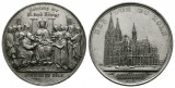 Linnartz Köln Zinnmedaille 1880 (Drentwett) a.d. Domvollendun...