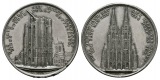 Linnartz Köln Zinnmedaille 1842 (Rabausch) 2.Grundsteinlegung...