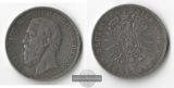 Kaiserreich, Baden  5 Mark  1876 G  Friedrich Grosherzog 1856-...