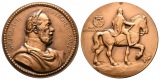 Linnartz Preussen Wilhelm II. Bronzemedaille 1905 (Lauer) flec...