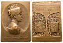 Linnartz Dänemark Bronzeplakette 1909 (Vernier) Ausstellung K...