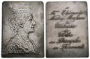 Linnartz Belgien versilberte Bronzeplakette o.J.(Theunis) Eleo...