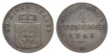 Brandenburg-Preußen, 4 Pfennig 1848 A