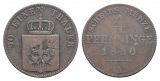 Brandenburg-Preußen, 4 Pfennig 1850 A