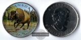 Kanada,  5 Dollar  2013  American Bison (coloured) FM-Frankfur...