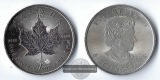 Kanada, 5 Dollar  2015   Maple Leaf   FM-Frankfurt   Feinsilbe...