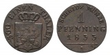 Brandenburg-Preußen, 1 Pfennig  1833 A