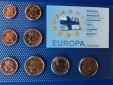 Finnland - KMS 1 ct - 2 Euro 2008 acht Münzen unzirkuiert in ...