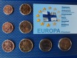 Finnland - KMS 1 ct - 2 Euro aus 2005,2006,2007+2010 acht Mün...