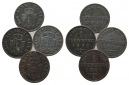 Brandenburg-Preußen, 4 x 1 Pfennige 1855/55/54/60