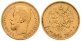 3,87 g Feingold. Zar Nikolaus II. (1894 - 1917)