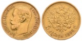 3,87 g Feingold. Zar Nikolaus II. (1894 - 1917)