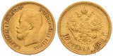 7,74 g Feingold. Zar Nikolaus II. (1894 - 1917)