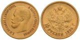 7,74 g Feingold. Zar Nikolaus II. (1894 - 1917)