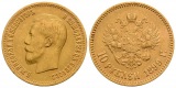 7,74 g Feingold. Zar Nikolaus II. (1894 - 1917)