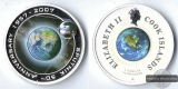 Cook Island,  1 Dollar  2007 Sputnik satellite FM-Frankfurt  F...