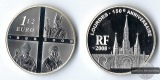 Frankreich  1,5 Euro  Europa 2008 Lourdes FM-Frankfurt   Feins...