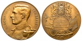 Linnartz 1. Weltkrieg Belgien Bronzemedaille 1917 (Fisch) a.d....